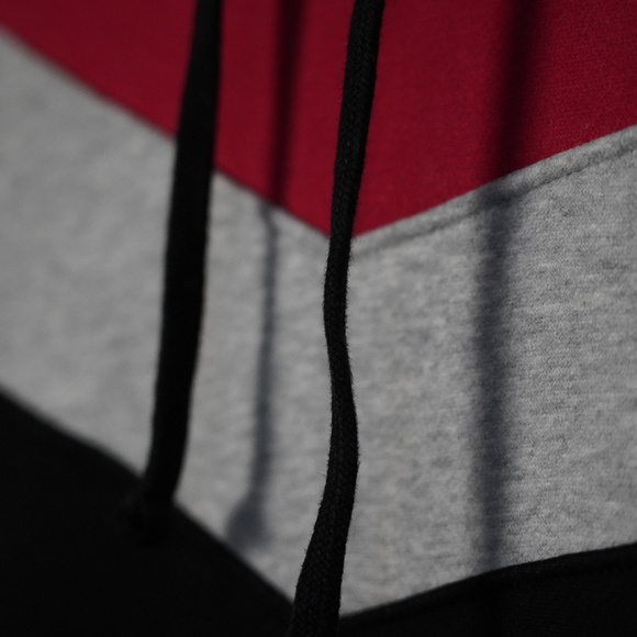 MKBHD Chevron Hoodie –  Size M, Red | Grey | Black Color-Block, Great Condition - Picture 6 of 12